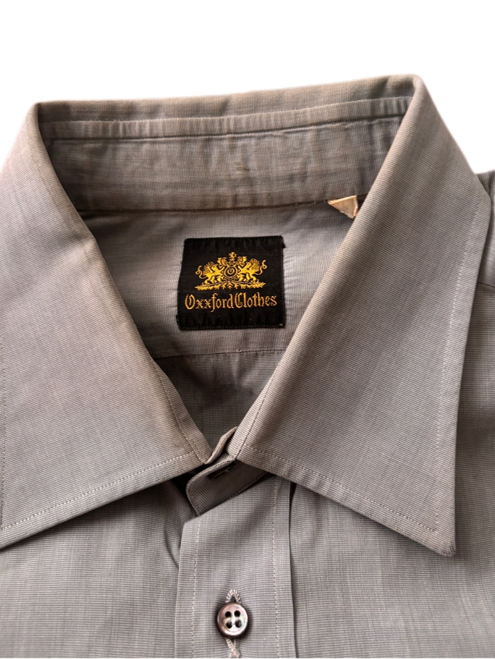 OXXFORD CLOTHES Dress Shirt (Grey, 100% Cotton)